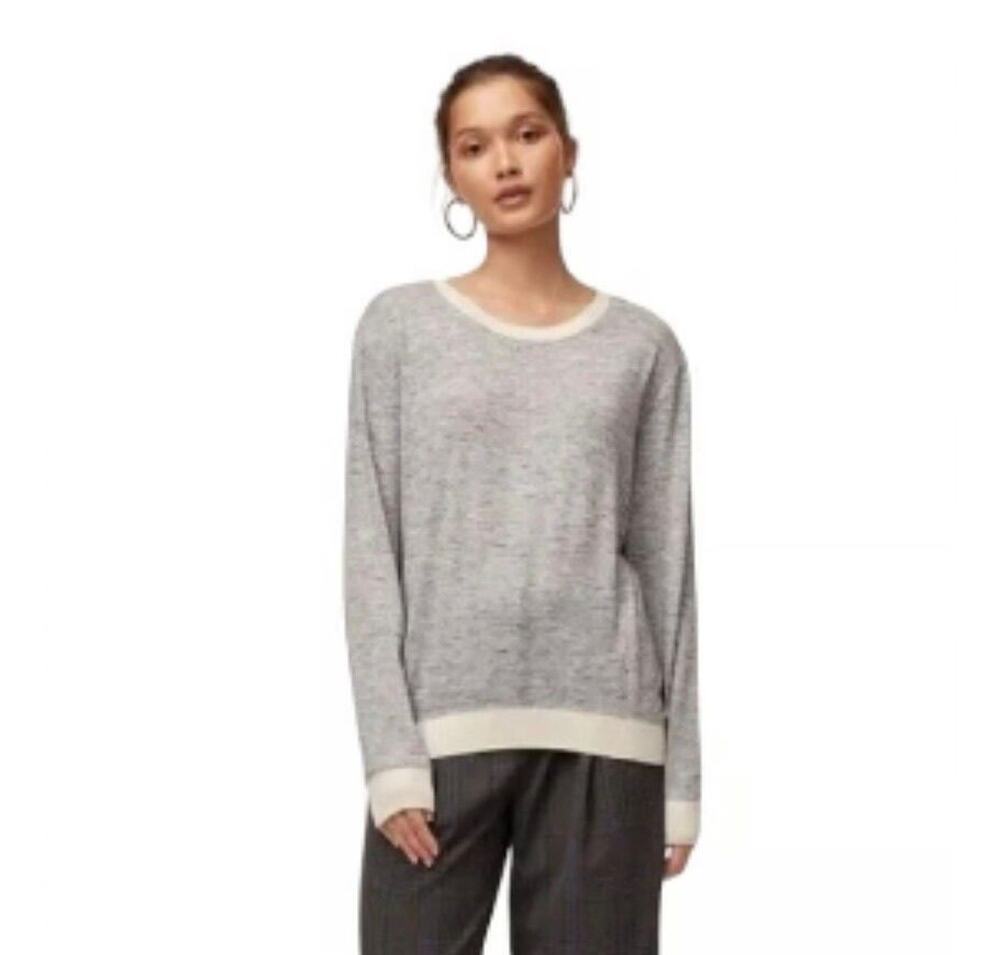 Wilfred Berri Heather Galaxy Lightweight Sweater Gray Size S